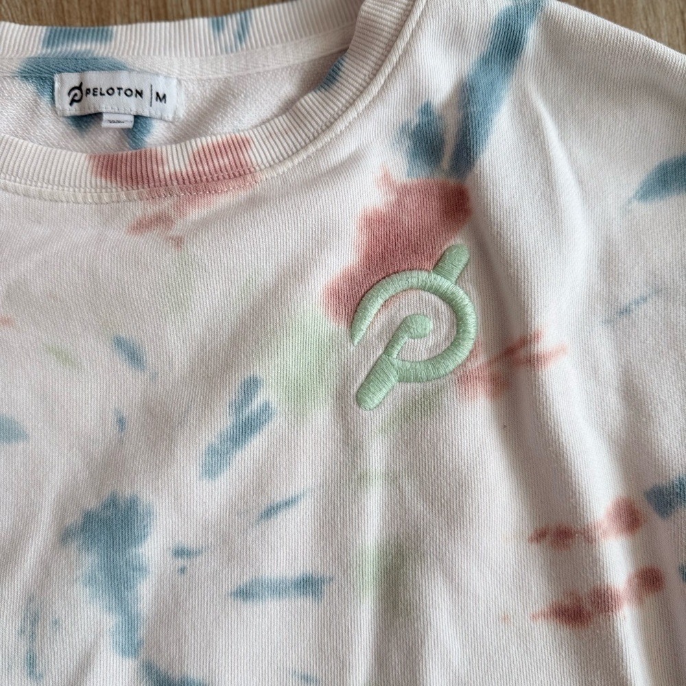 Peloton Tie Dye Crew Neck Crop - Picture 4 of 5